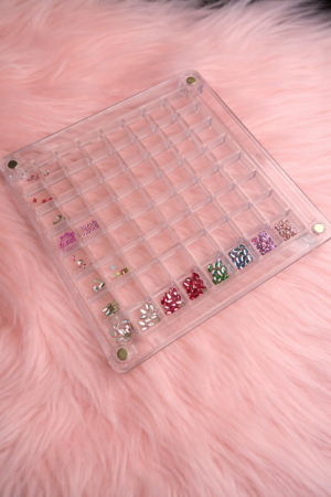 Sparkle Station – Organizador y Expositor de Gemas Dentales Profesional