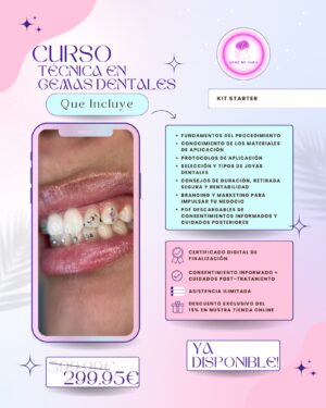 Curso de Gemas Dentales + Kit Profesional Starter | Formación Online con Material Incluido y Certificado
