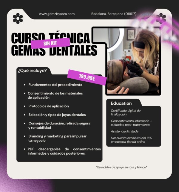 Curso Online de Gemas Dentales Profesional | Aprende Aplicación, Materiales y Técnicas + Certificado
