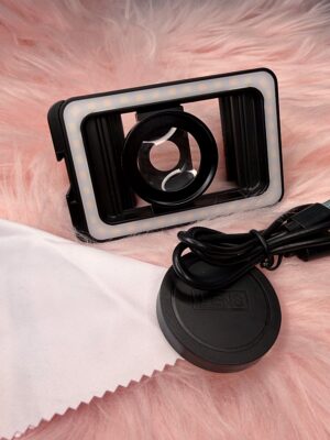 GlowLens Studio – Luz LED con Lente Macro para Fotos de Gemas Dentales
